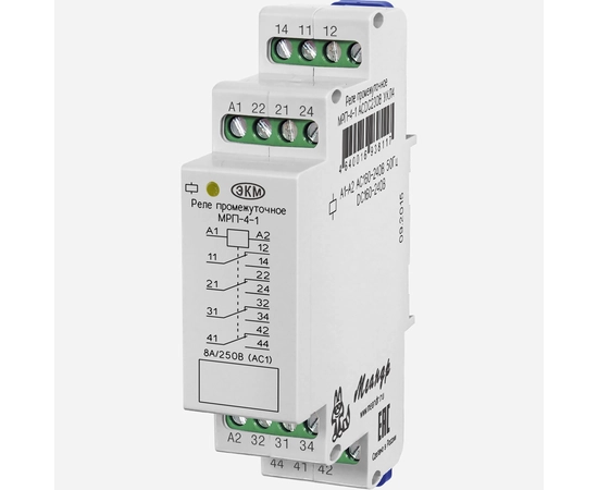 Реле промежуточное МРП-4-1 ACDC230В УХЛ4