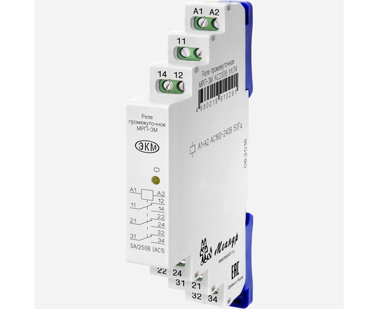 Реле промежуточное МРП-3М ACDC12В УХЛ4 МЕАНДР  по лучшей цене с доставкой - интернет-магазин Прогрессивные решения